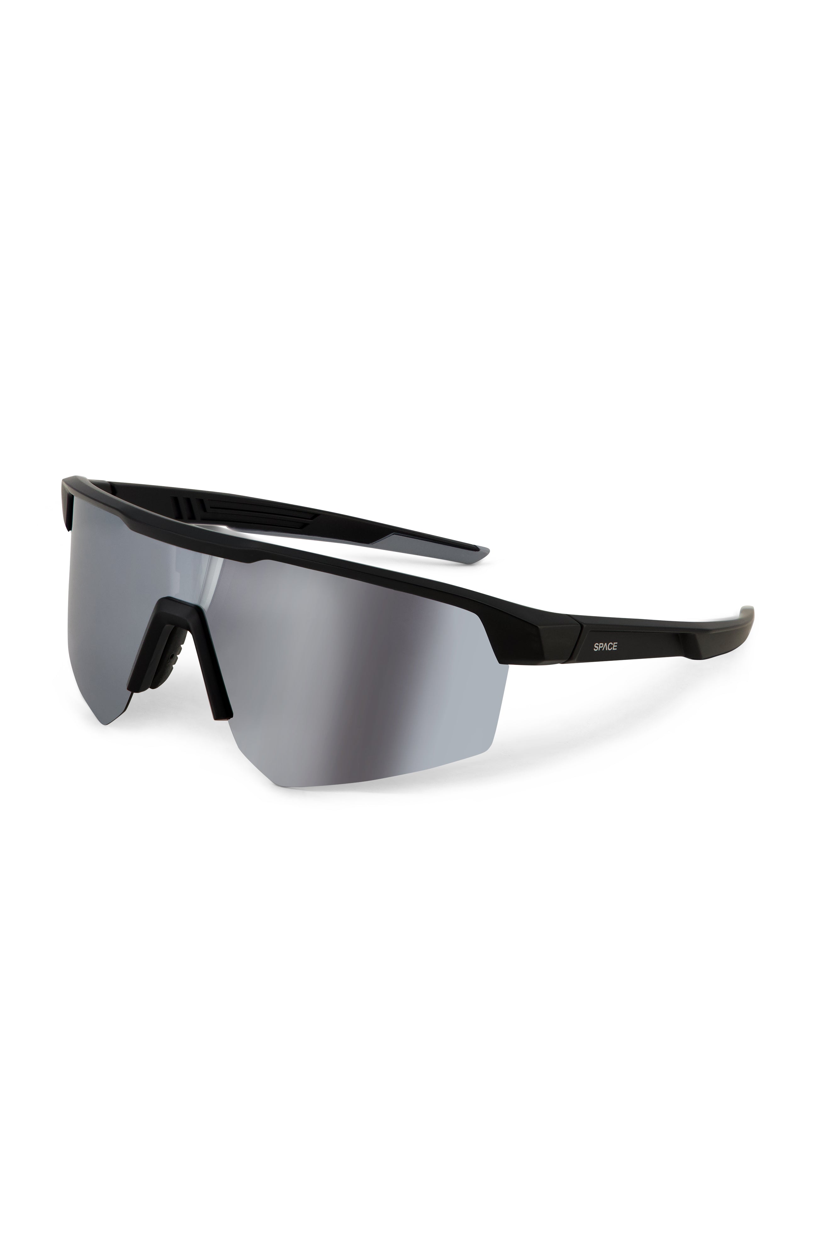 SPACE SILVER WRAP AROUND SUNGLASSES