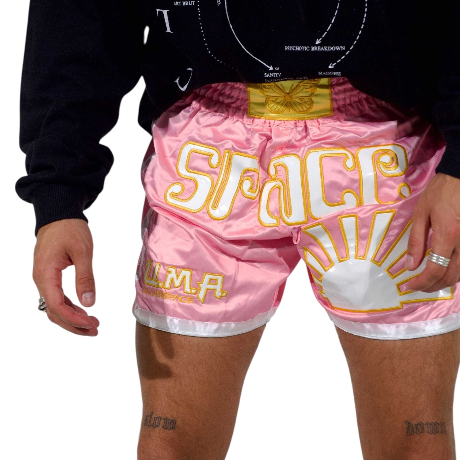 Space Muay Thai Shorts (Pink)