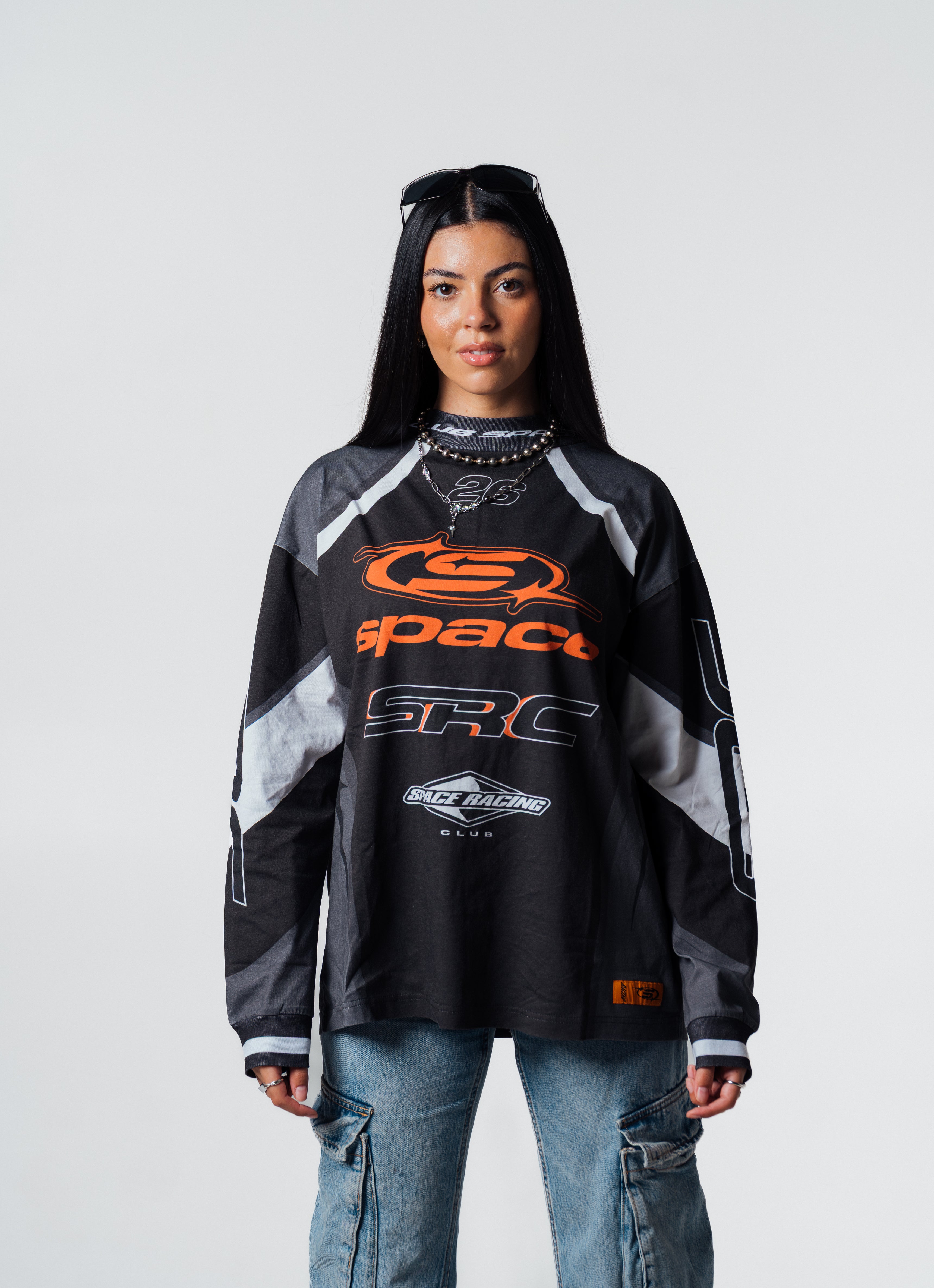SPACE RACING CLUB MOTO JERSEY-BLACK