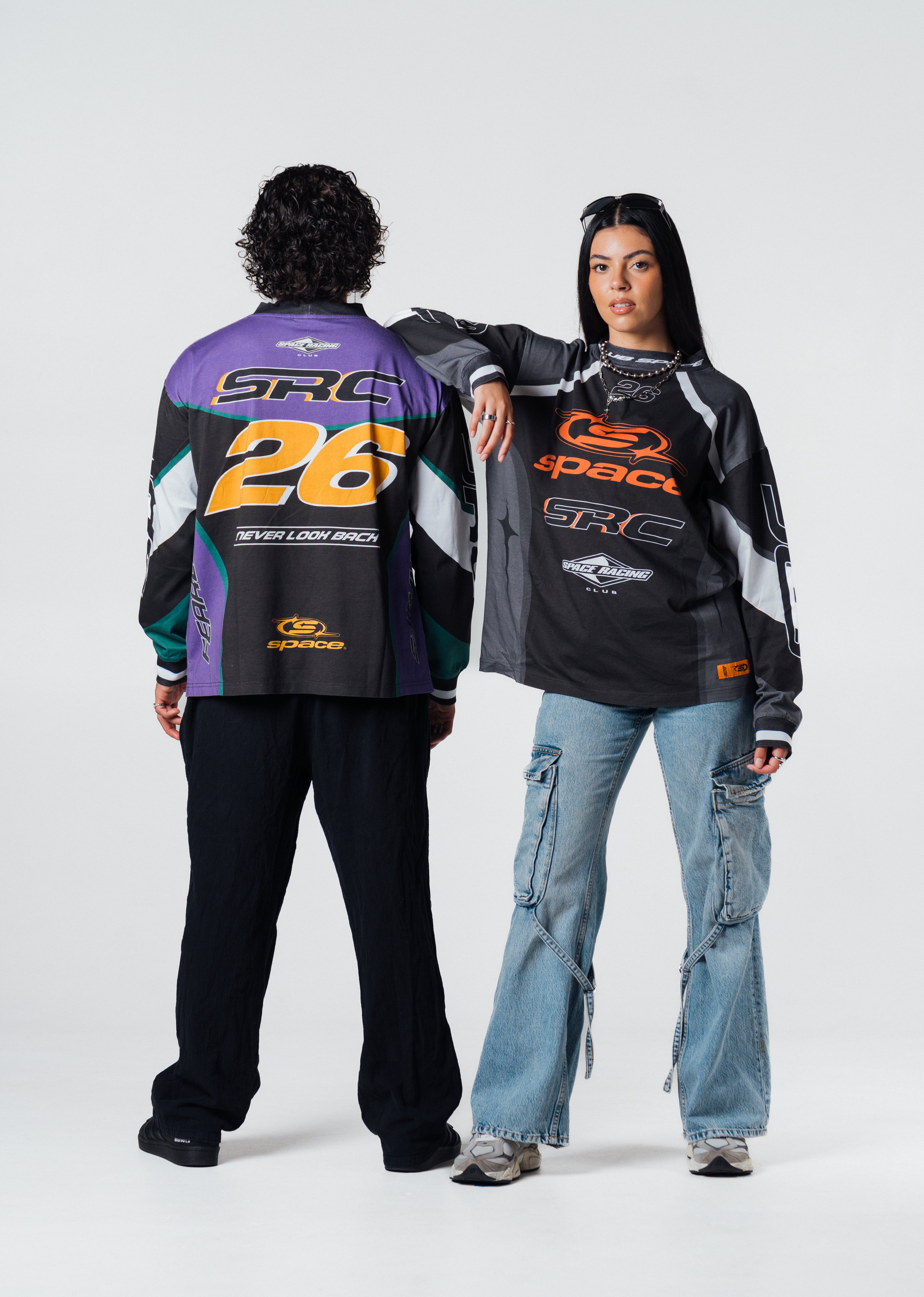SPACE RACING CLUB MOTO JERSEY-BLACK